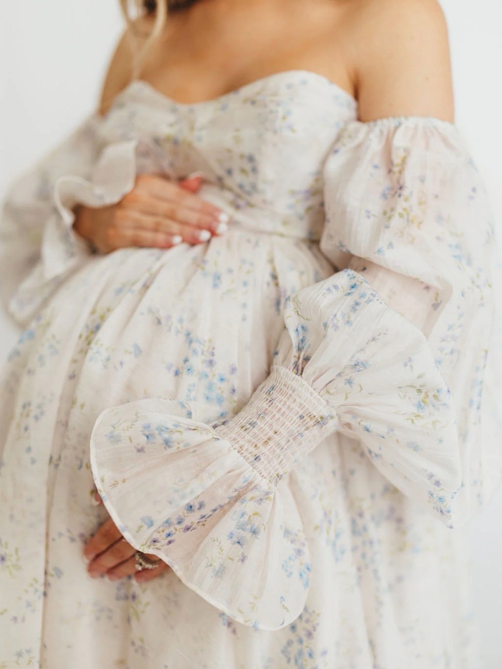 Dear Skye Blue Floral Worth Collective Maxi Dress - Picture 10 of 11
